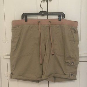 COPY - Terra & Sky Beige Drawstring Shorts 2X / 2…